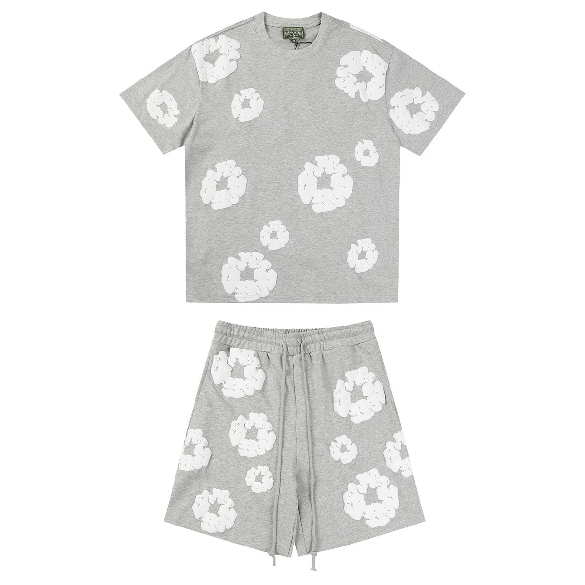 DENIM TEARS Floral Cloud Print Short-Sleeve Set