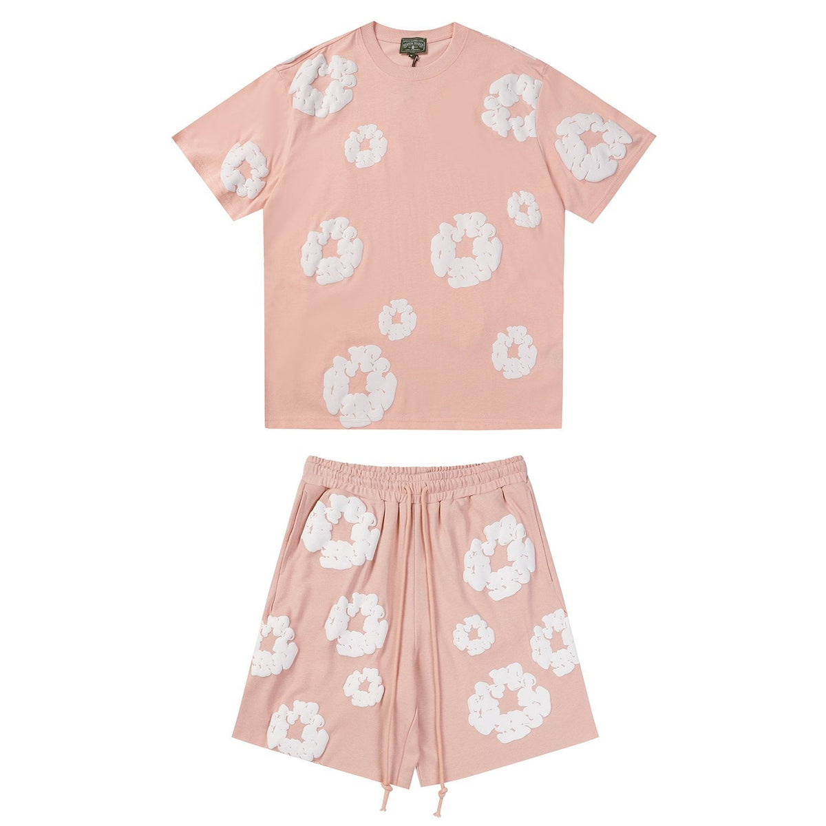 DENIM TEARS Floral Cloud Print Short-Sleeve Set