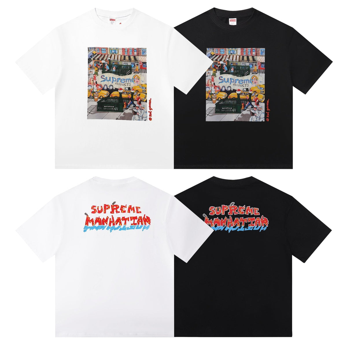 Supreme Manhattan Street Scene Graphic T-Shirt