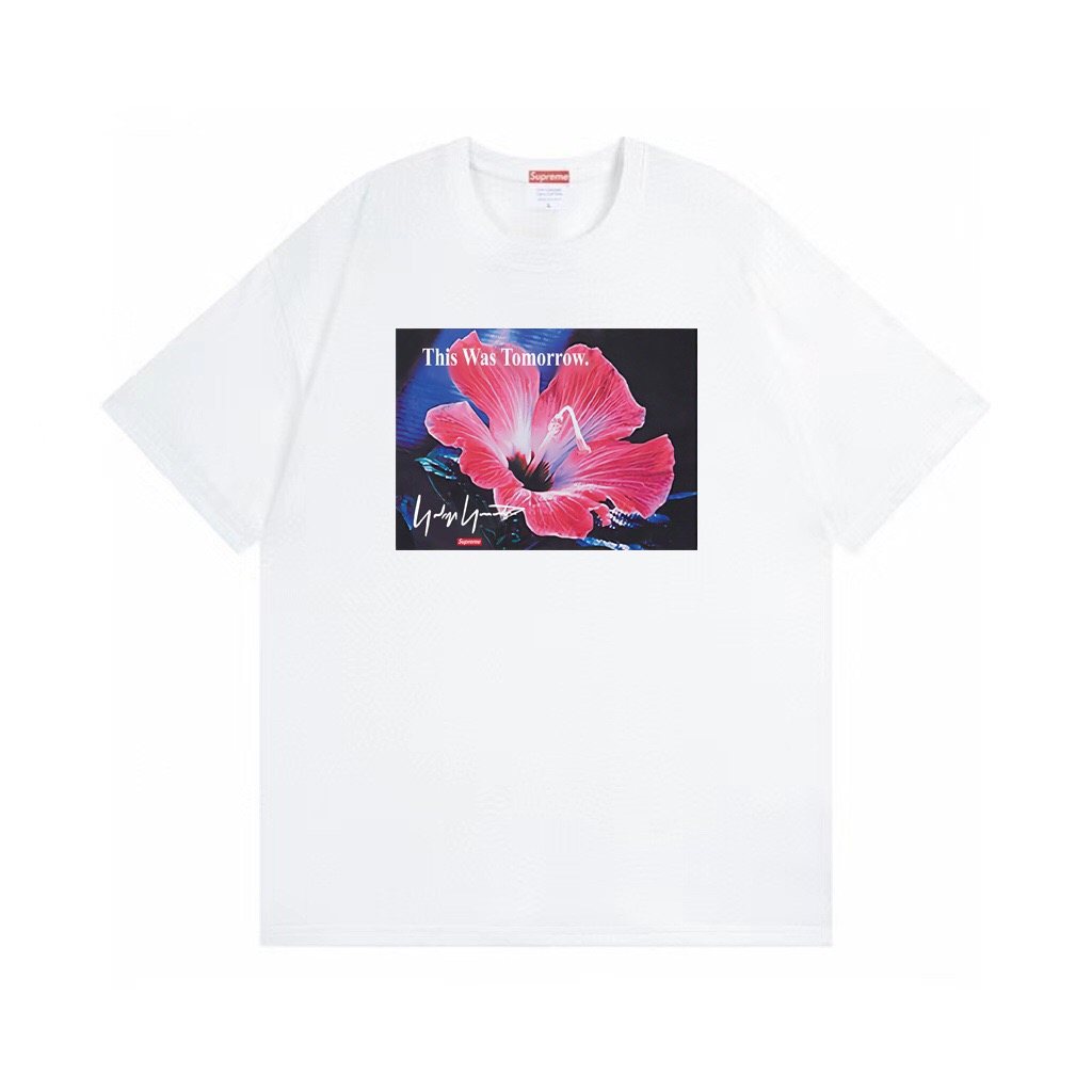 Supreme Hibiscus Graphic Short-Sleeve T-Shirt