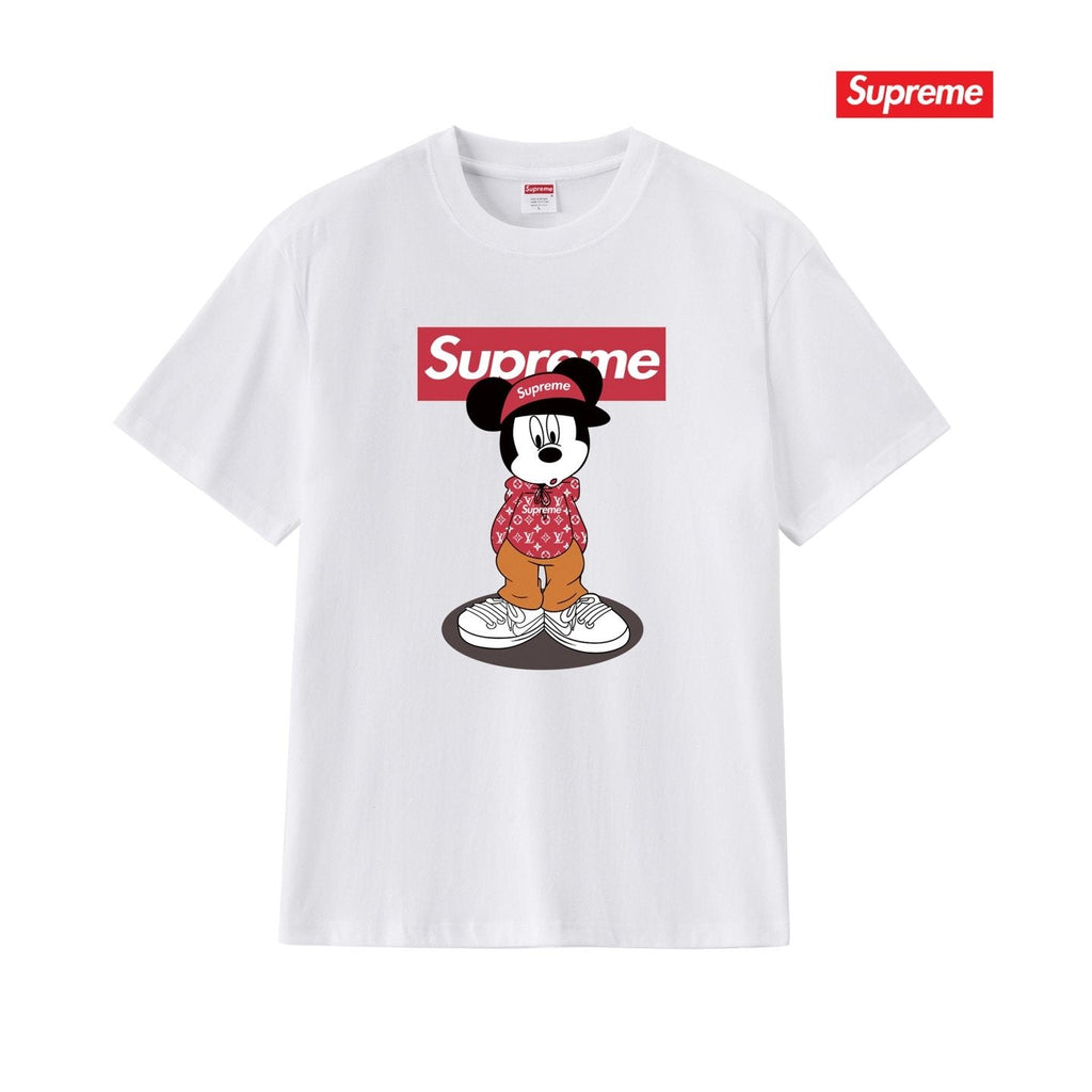 Supreme Mickey-Style Character Graphic T-Shirt
