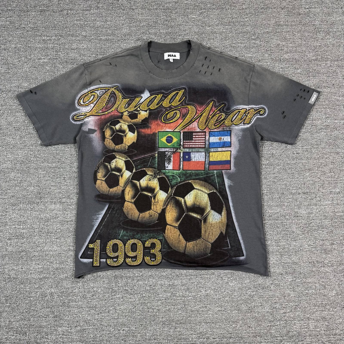 DUAA Soccer Flag Graphic T-Shirt