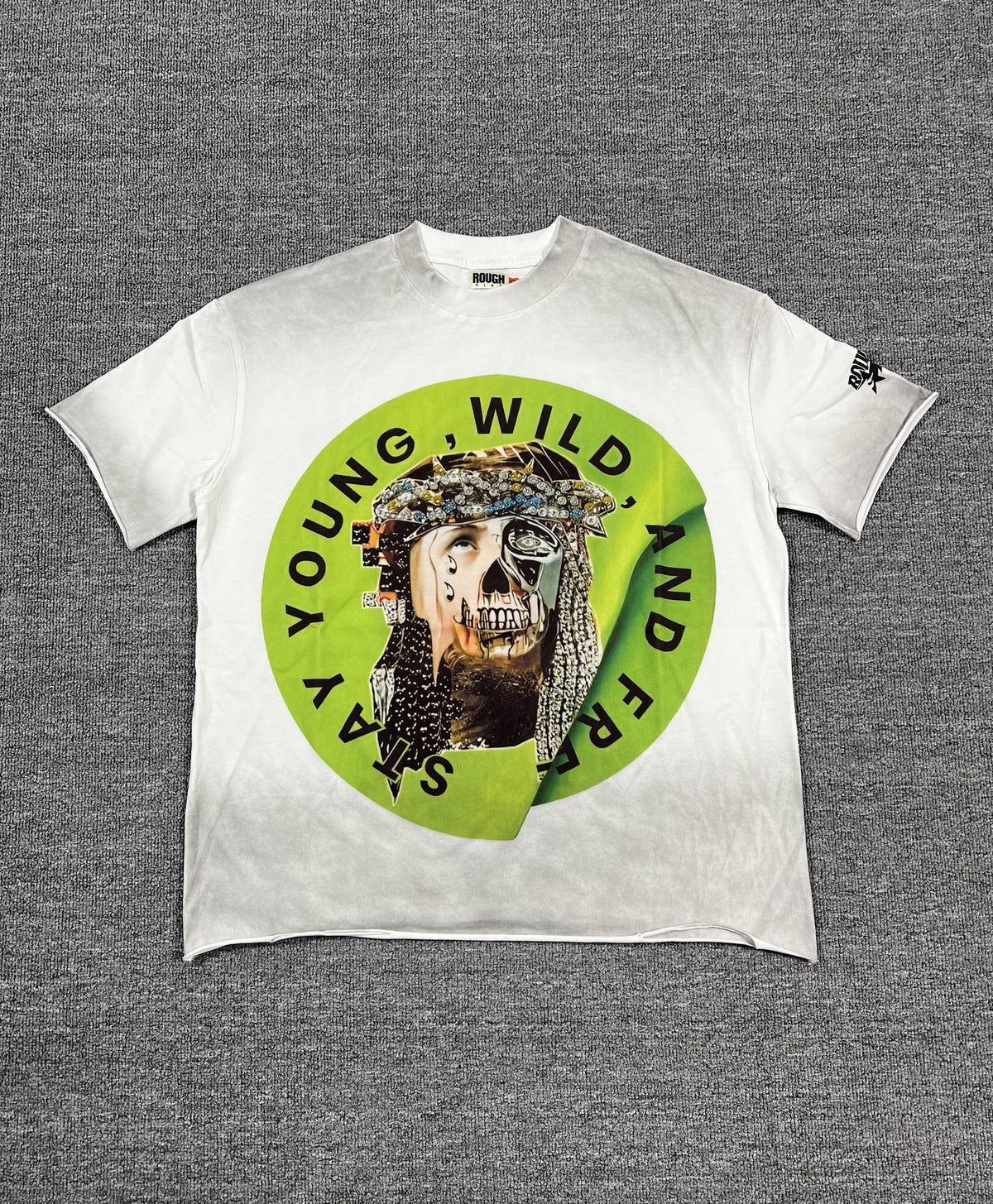 Rough Play Skull Graphic Short-Sleeve T-Shirt