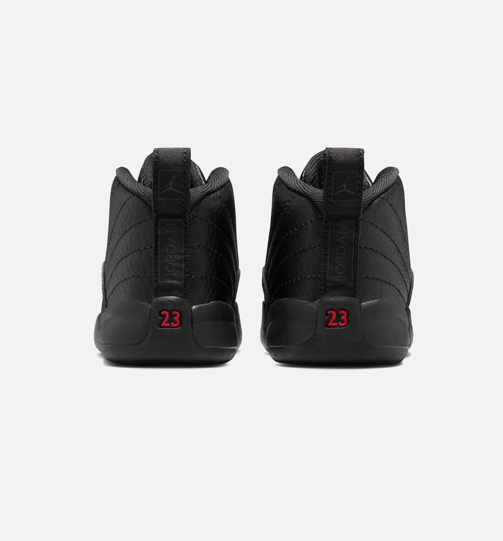 Air Jordan 12 Retro Bloodline – Infant & Toddler Lifestyle Shoe | Black/Varsity Red