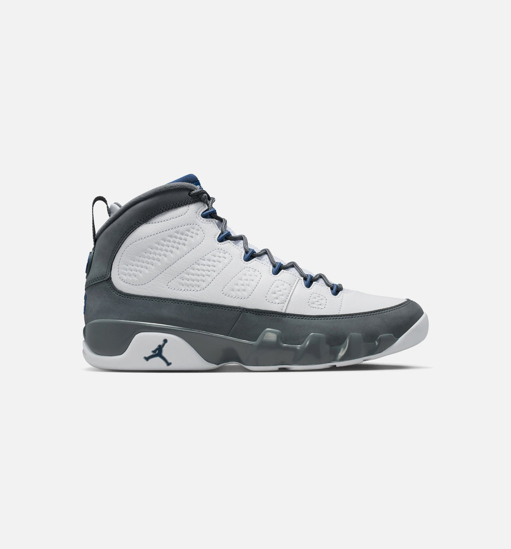 Air Jordan 9 Retro Flint Grey and French Blue Men's Sneakers