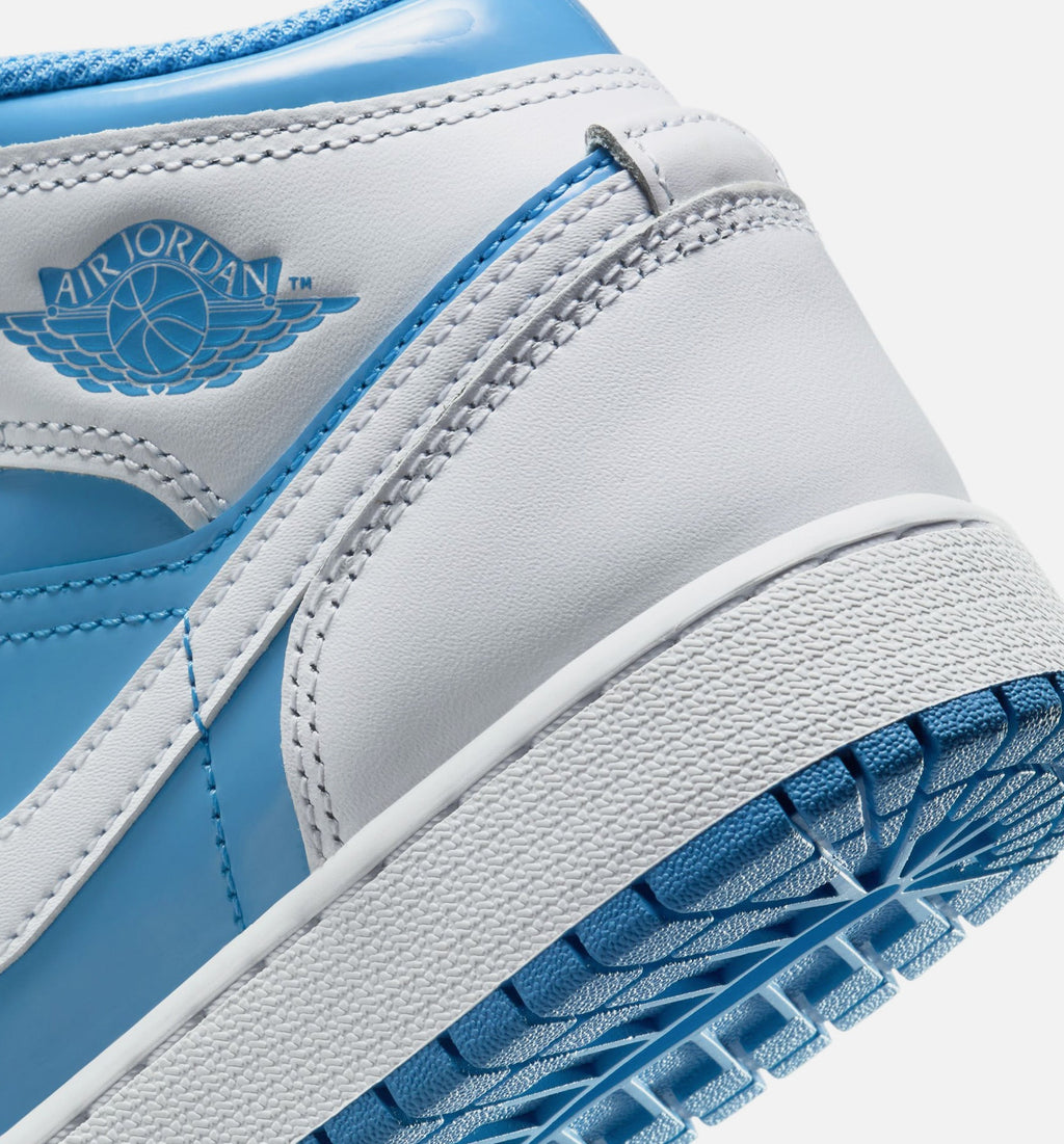 Air Jordan 1 Mid GS Sneakers | White/Legend Blue