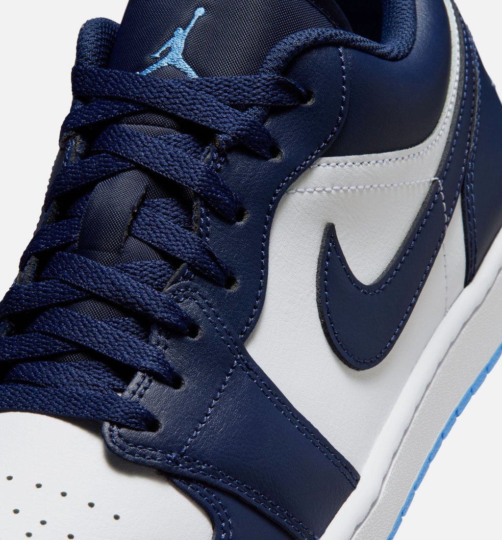 Air Jordan 1 Low Men's Sneakers - Deep Navy / University Blue / White