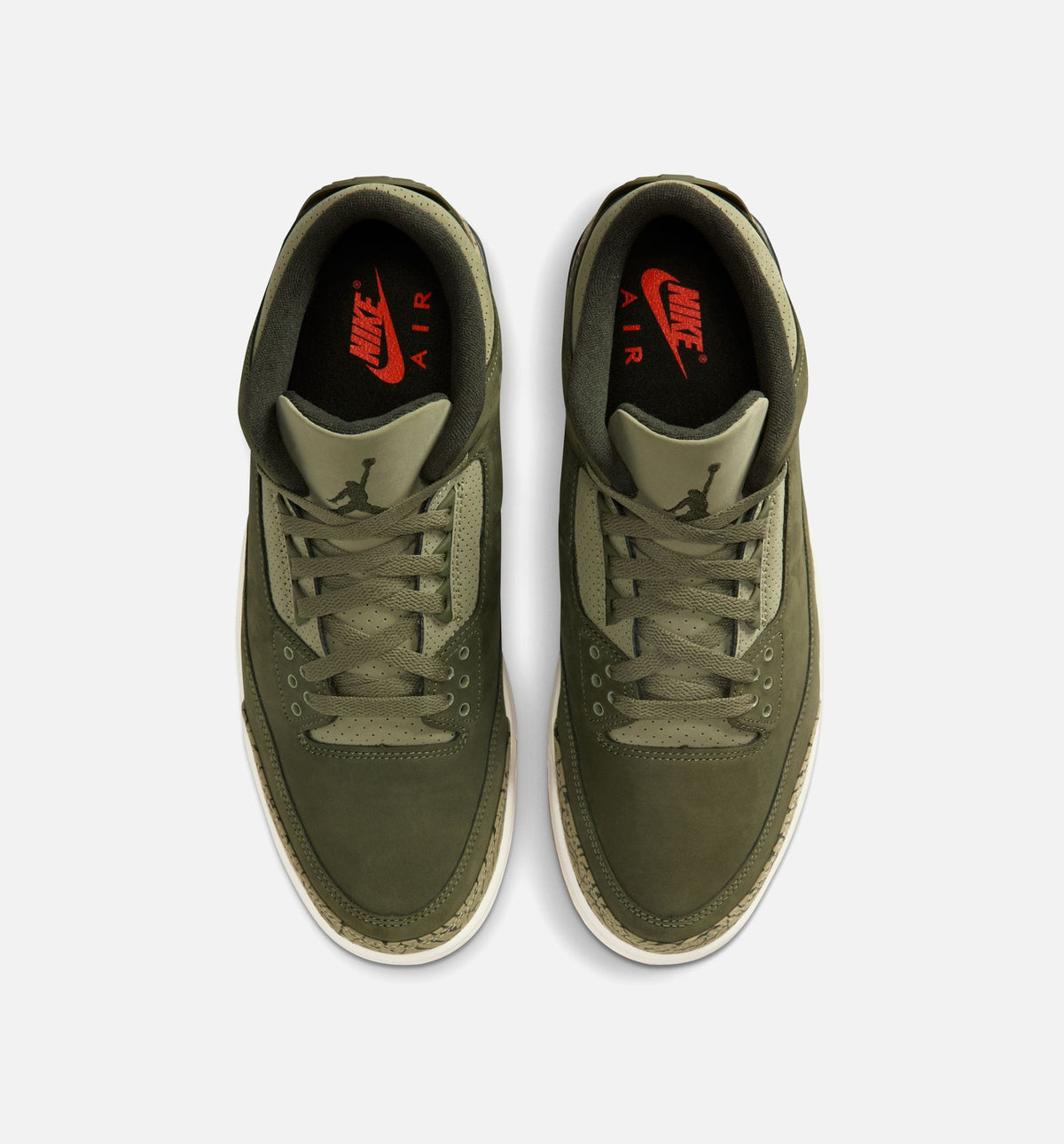 Air Jordan 3 Retro Medium Olive Men's Lifestyle Shoe – Medium Olive/Sequoia/Neutral Olive/Sail/Total Crimson