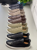 Zegna SECONDSKIN Triple Stitch Low-Top Sneakers