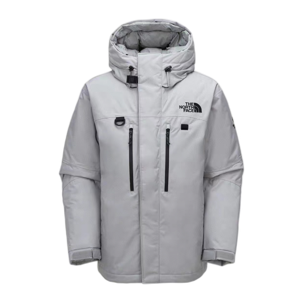 The North Face Himalayan Hooded Down Parka - Grey & White