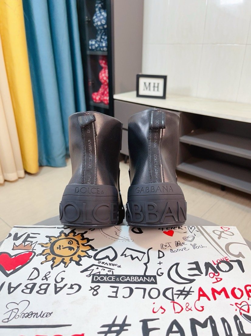 Dolce & Gabbana Dark High-Top Sneakers