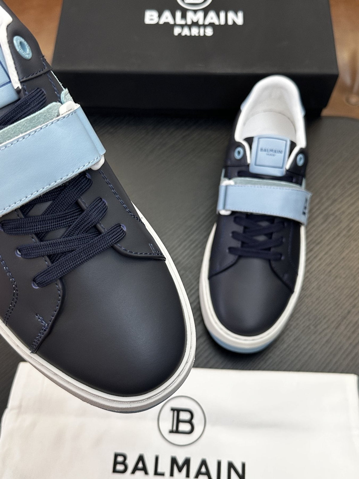 Balmain B-Skate Strap Sneakers