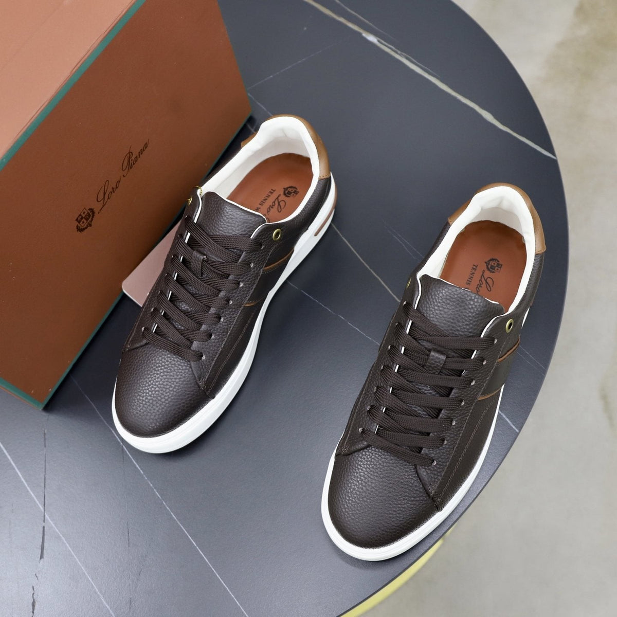 Loro Piana Week End Walk Lace-Up Sneakers
