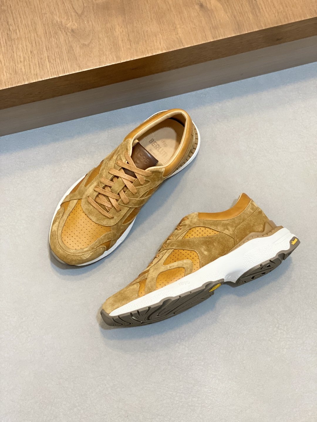 Berluti Sport Track Low-Top Sneakers