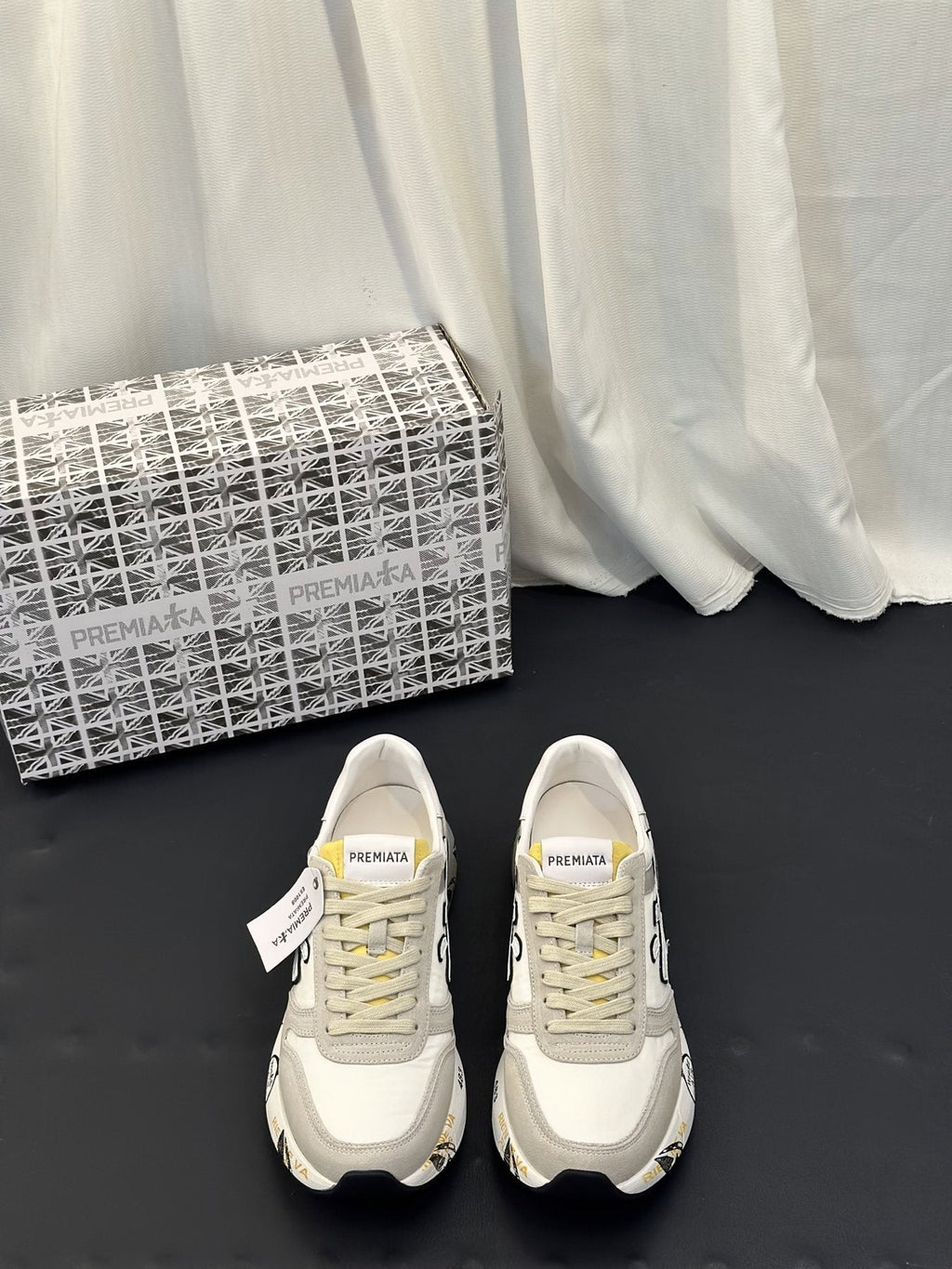 Premiata Men's Layered Low-Top Sneakers