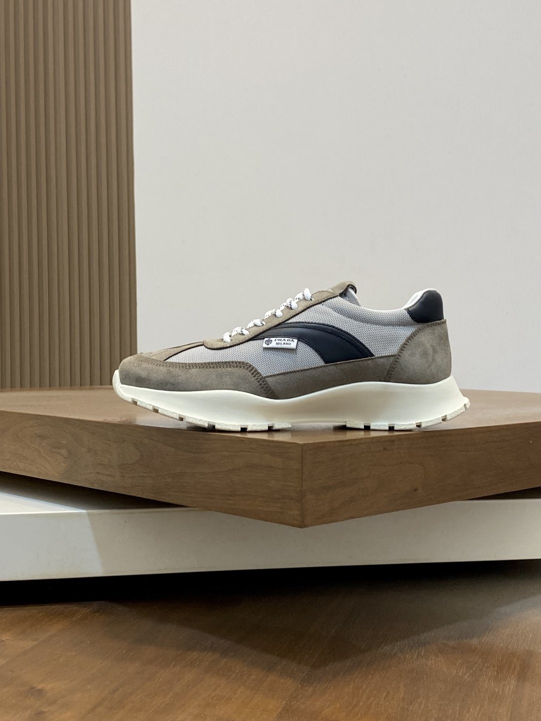Prada Men's Color-Block Low-Top Sneakers