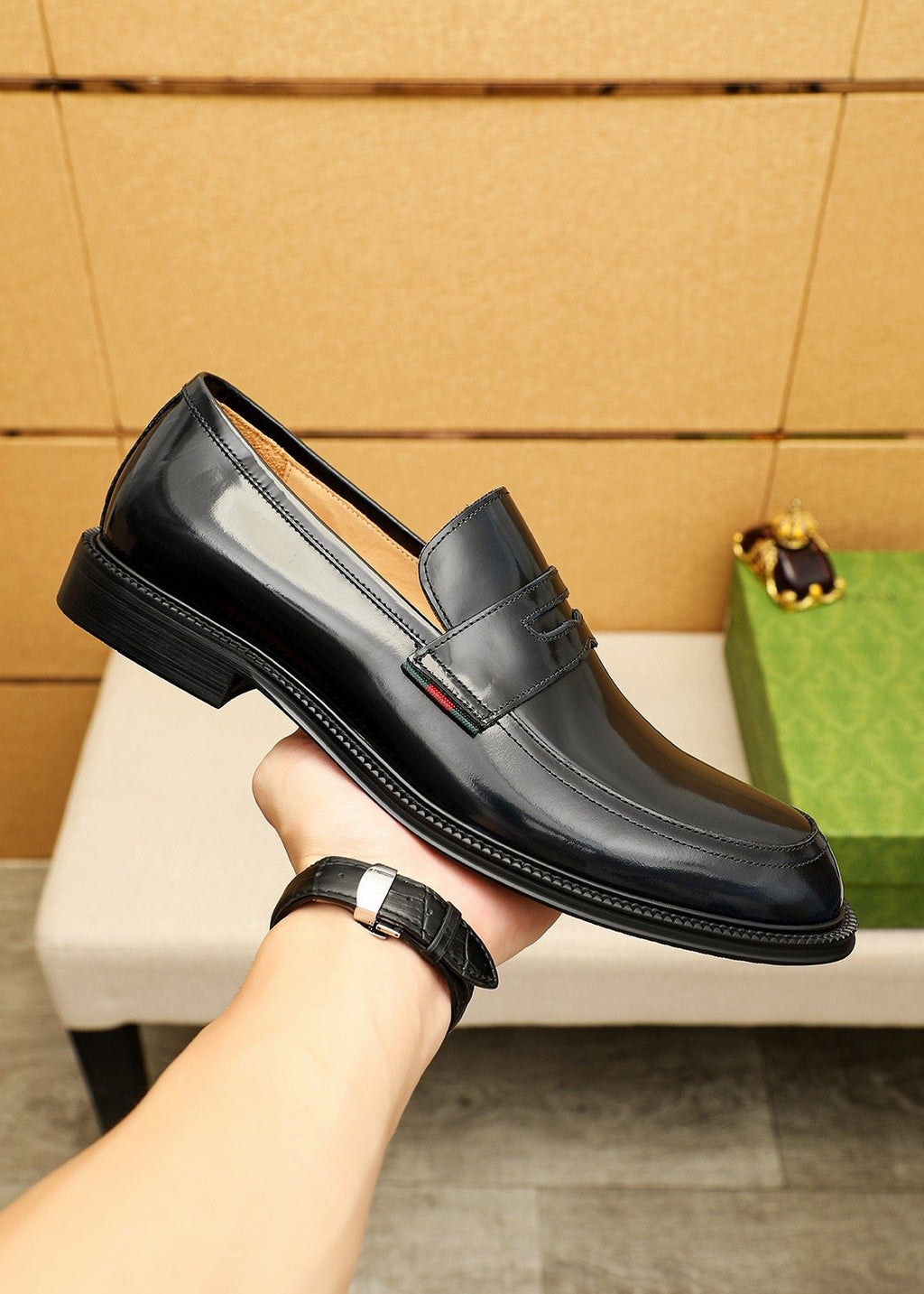 Gucci Polished Penny Loafers