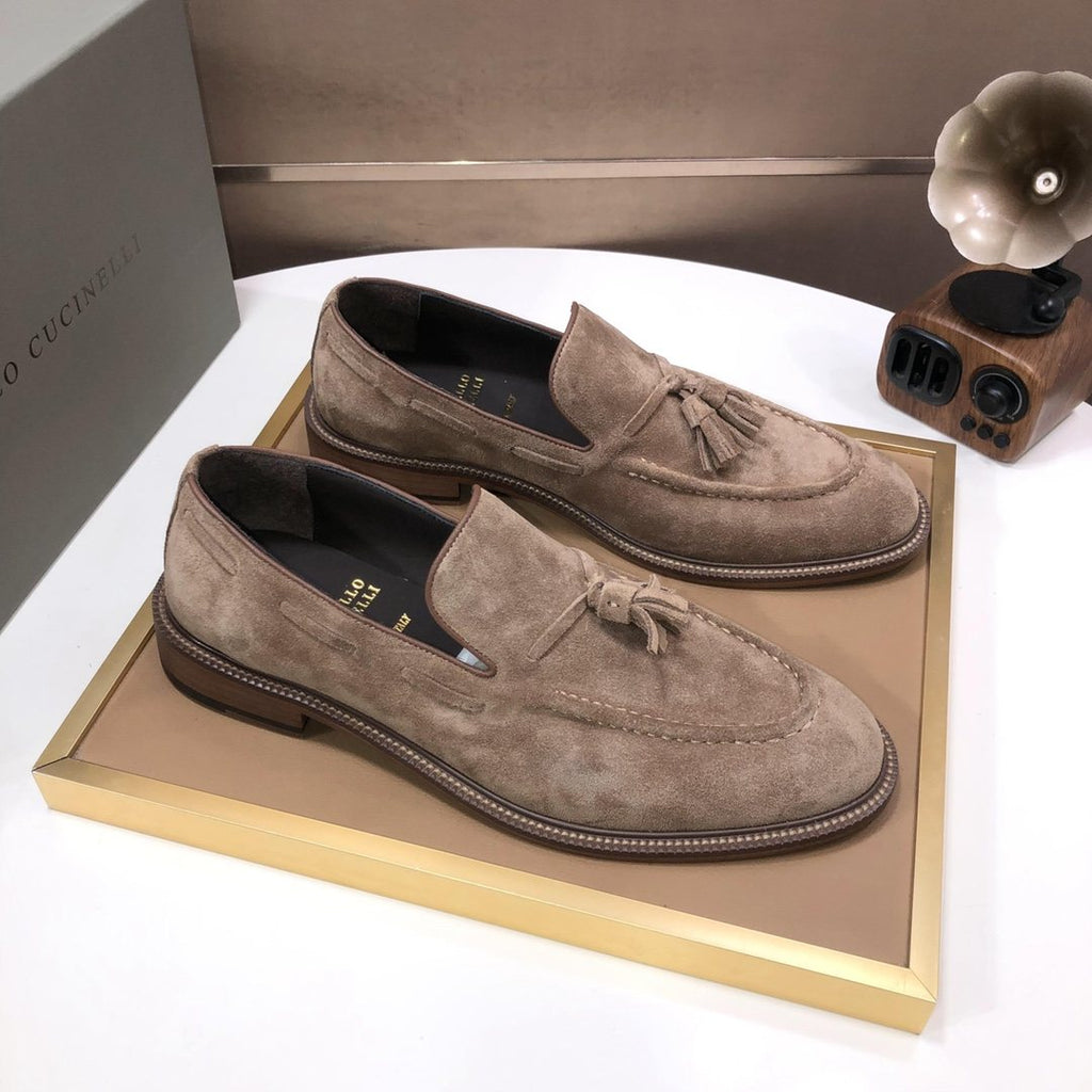 Brunello Cucinelli Men's Tassel Loafers - Rubber Sole
