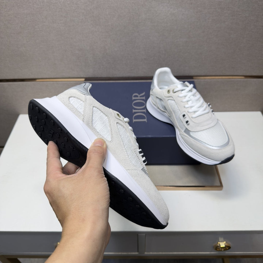 Dior Men's Paneled Low-Top Sneakers