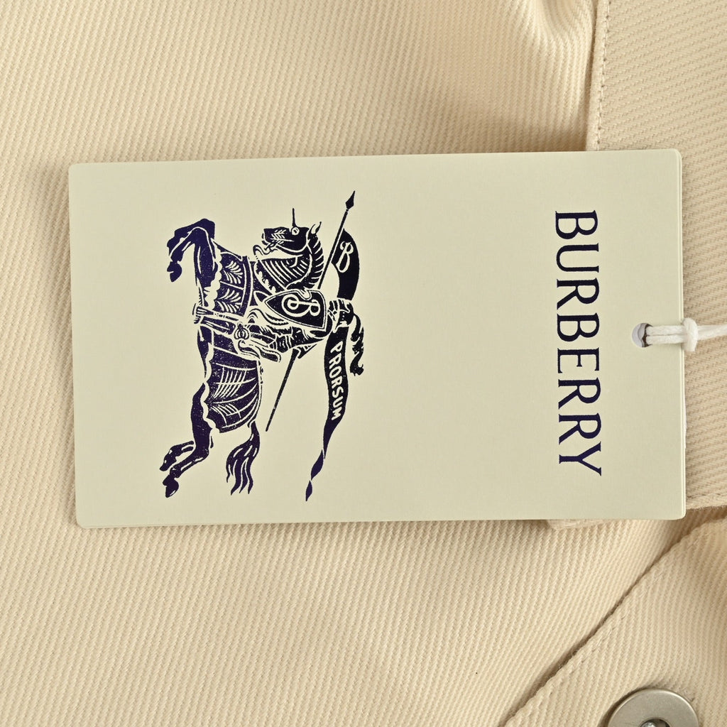 Burberry 25SS Shield Logo Spread Collar Denim Shirt Jacket