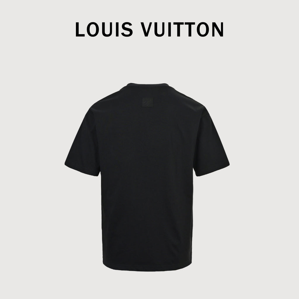 Louis Vuitton 2026SS Crown Embroidery Short Sleeve T-Shirt