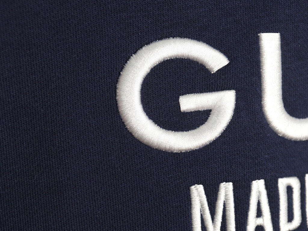 Gucci Lettering Layered-Look Crewneck Sweatshirt - Navy